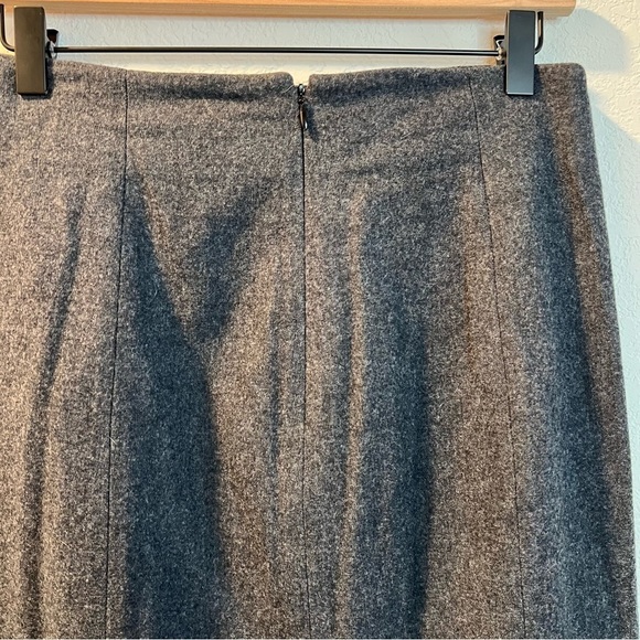 Women’s new Moth Anthropologie gray virgin wool pencil skirt size 4 - Picture 7 of 9